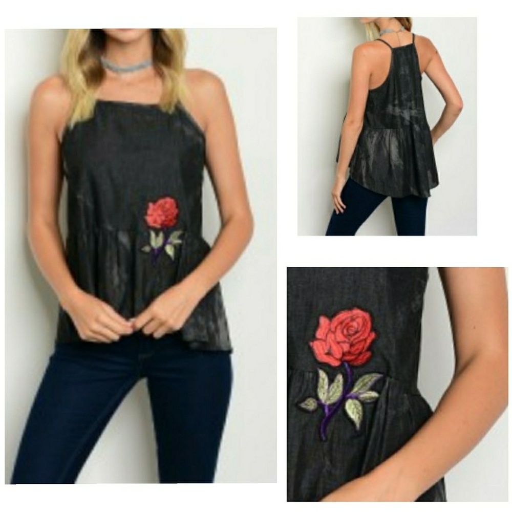 Black Soft Denim Tank - Picture 8 of 8